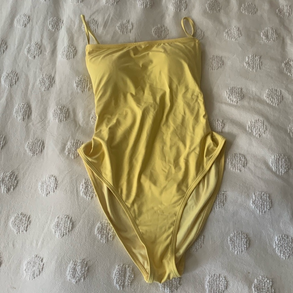 Garage Yellow One Piece Swimsuit - Picture 1 of 4